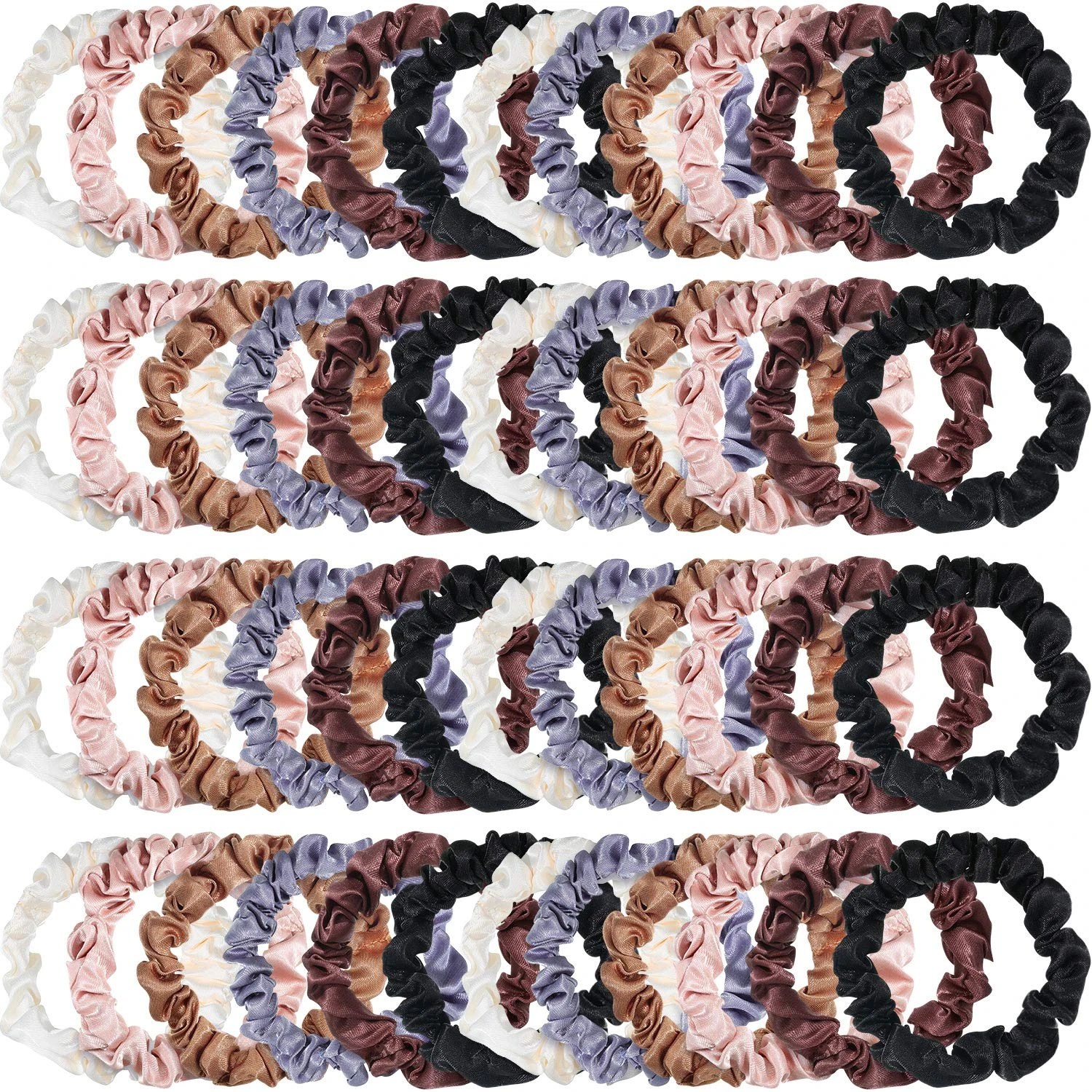 Women Mini Bandana Hair Tie Set