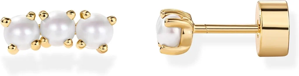 Pearl Cluster Earrings Stud