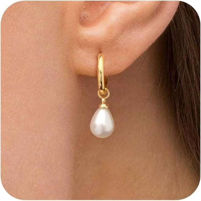 Pearl Drop Earrings Small