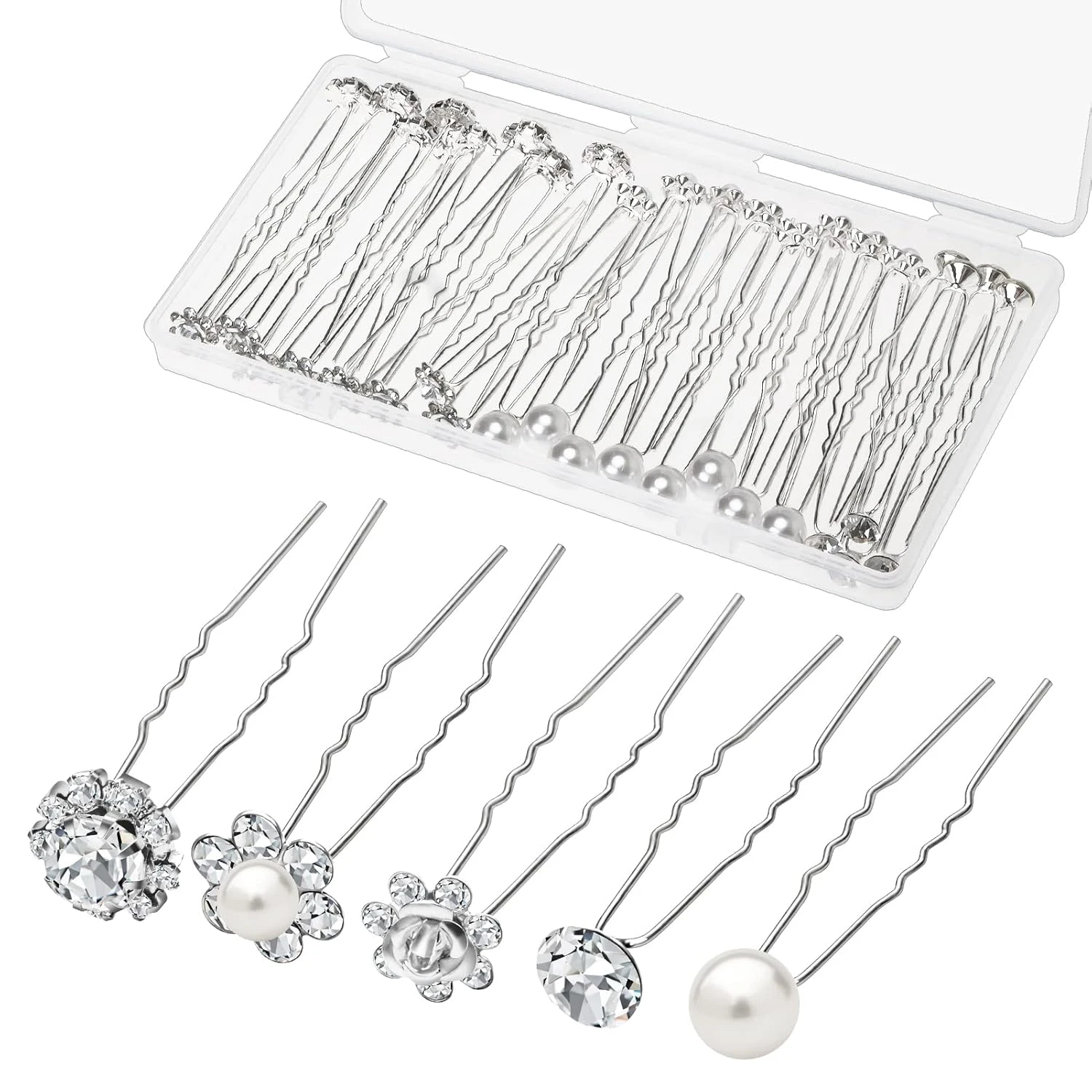 Pearl Hair Pins Bridal Updo