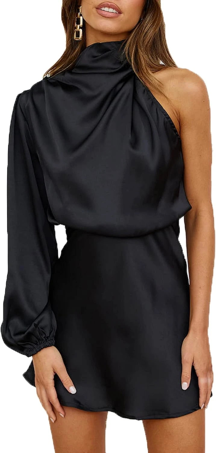 Silk Bias Cut Mini Dress Evening