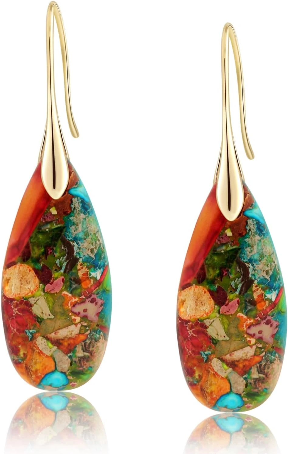 Statement Earrings Colorful Drop