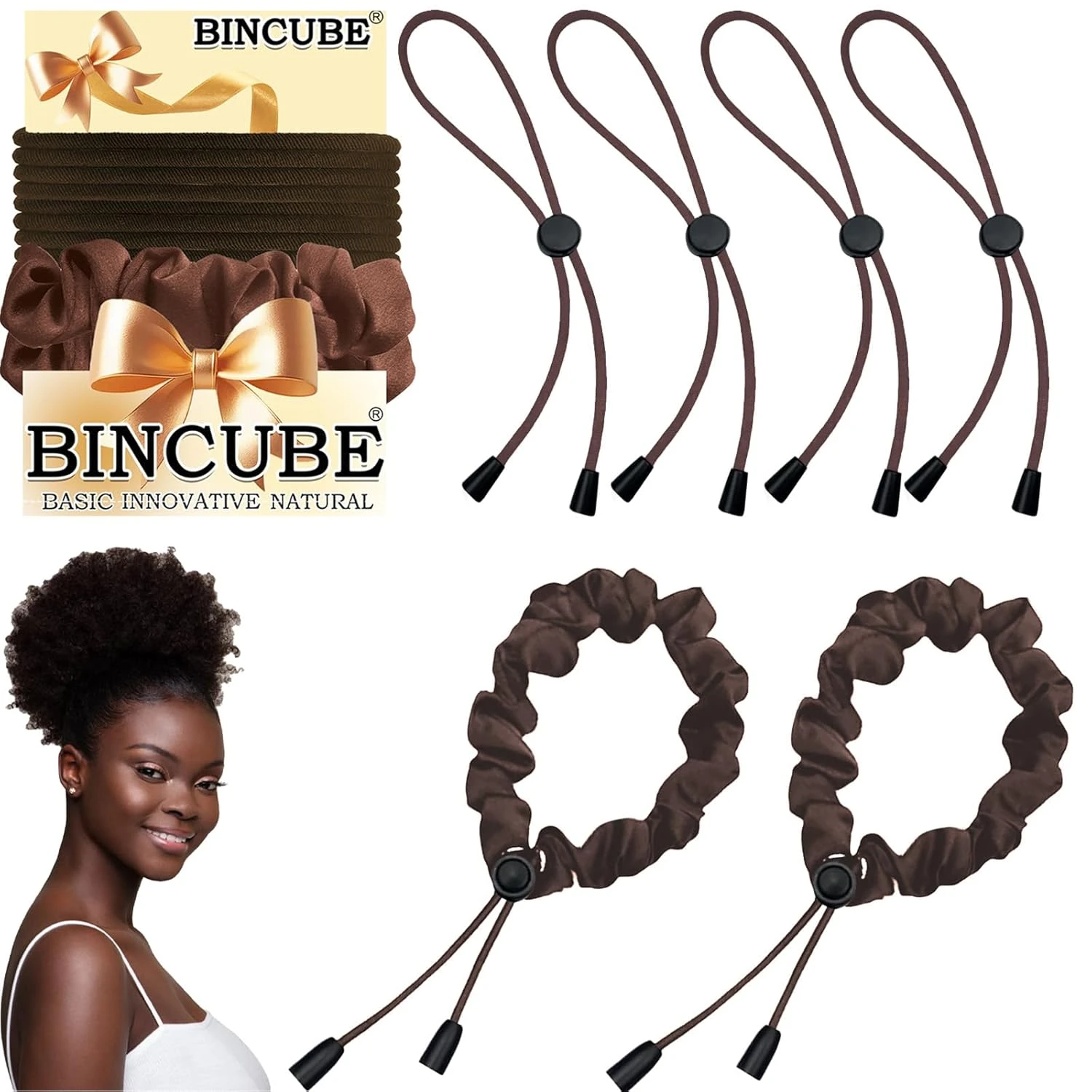 Stretchy Puff Holder Band Natural
