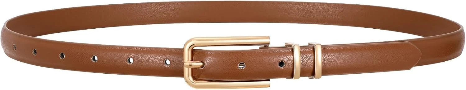 Thin Leather Belt Waist