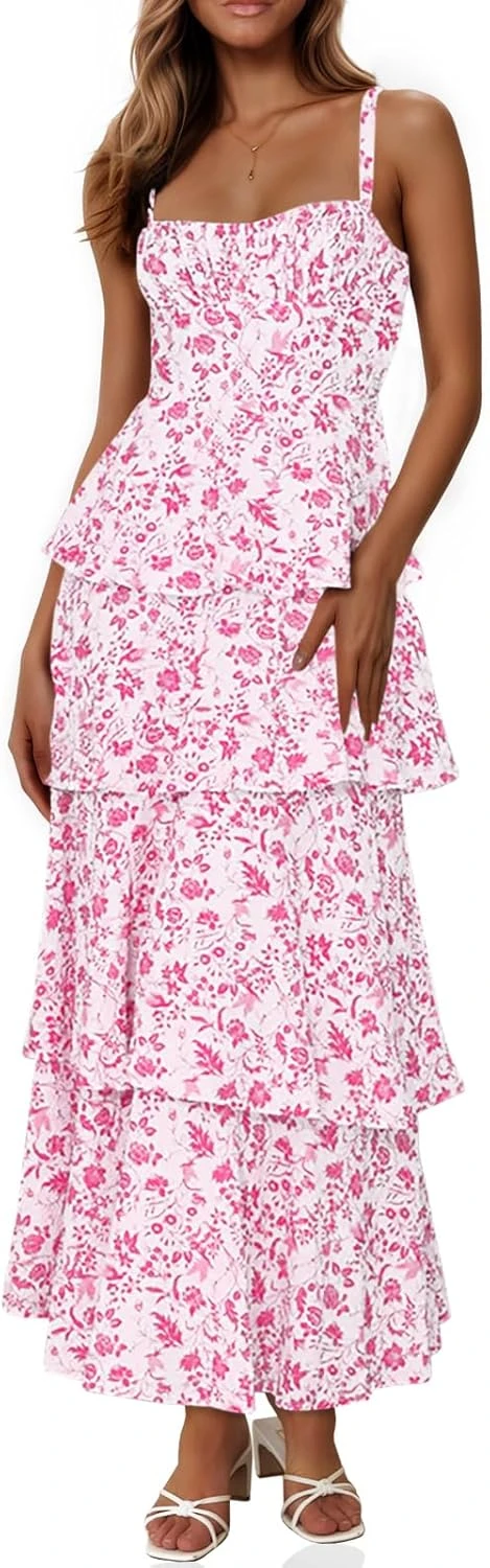 Tiered Maxi Dress Spring Floral