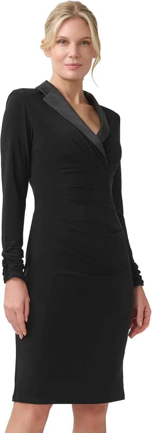 Tuxedo Mini Dress Tailored Lapel