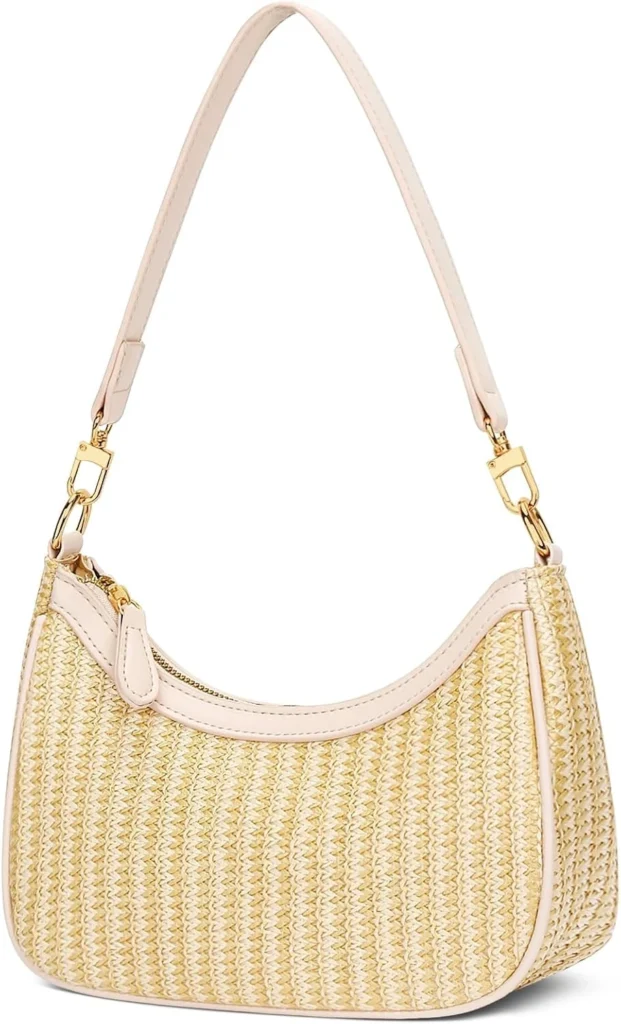Woven Straw Bag Structured