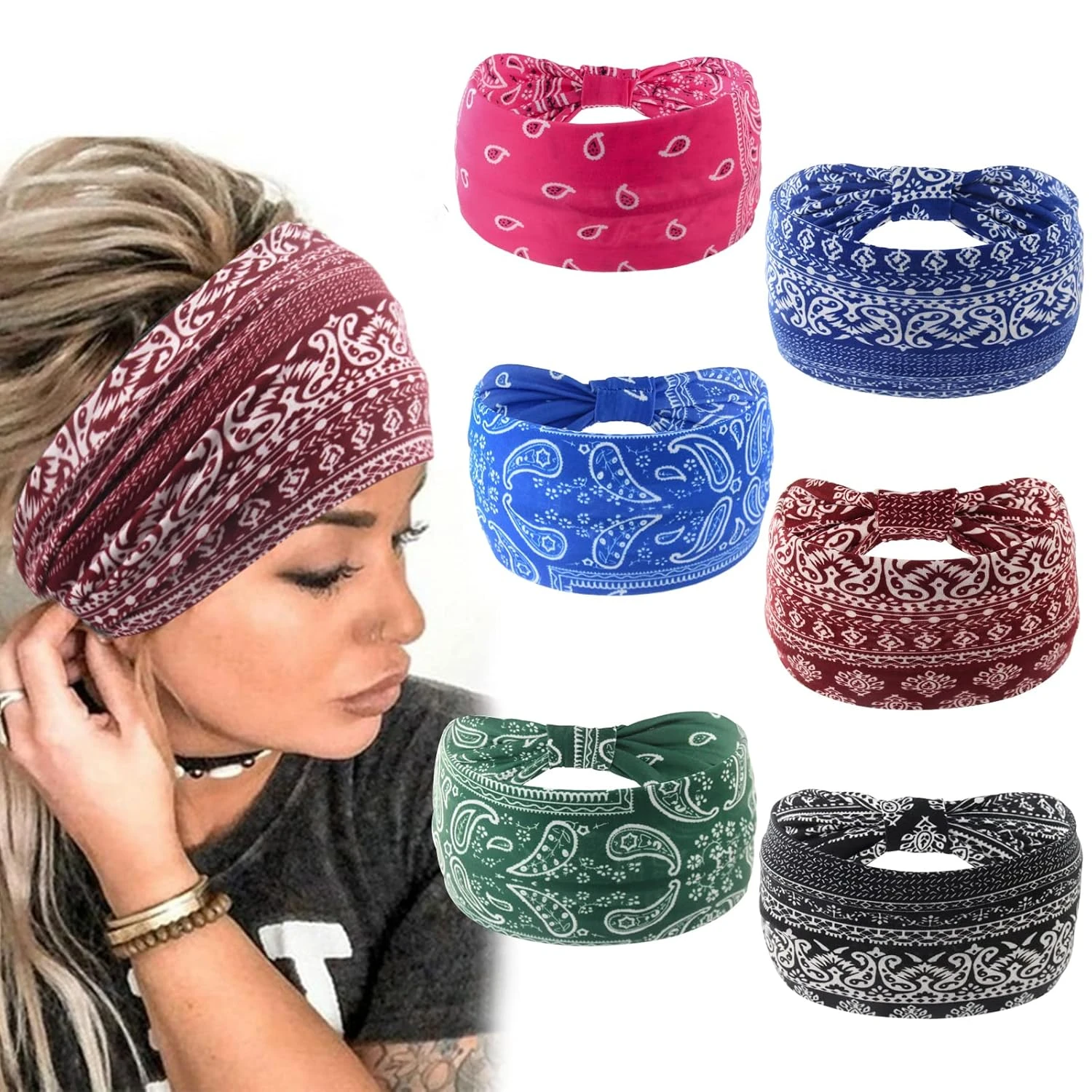 Women's Boho Crown Bandana Headband