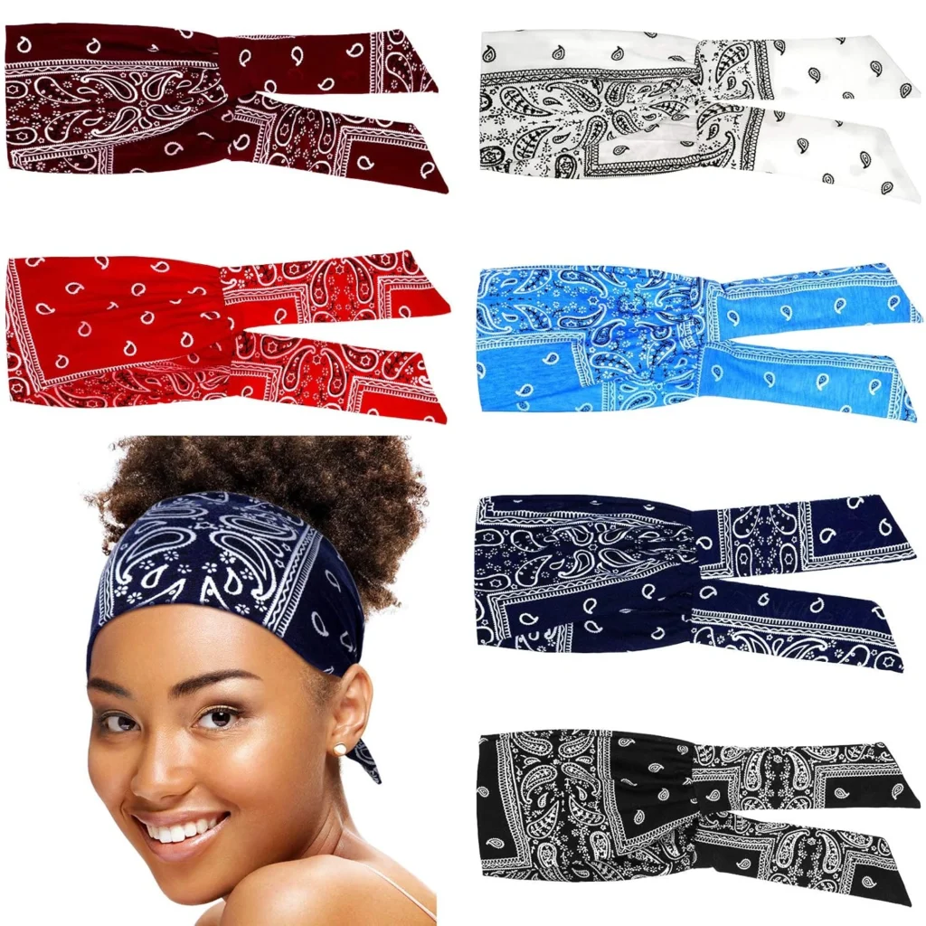 Women's Printed Bandana Updo Tie