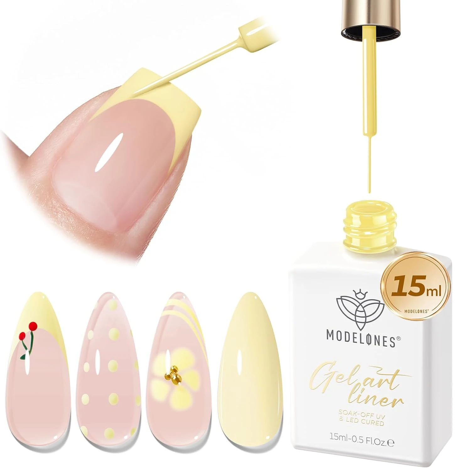 Butter Yellow Nail Polish French Tip