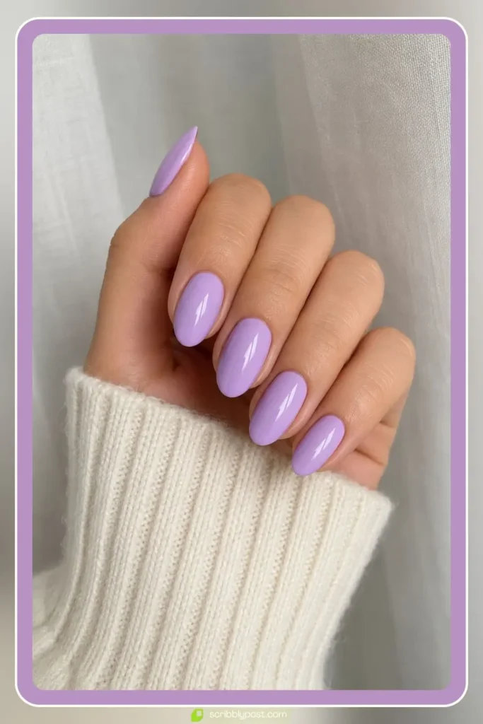Classic Lavender Nails