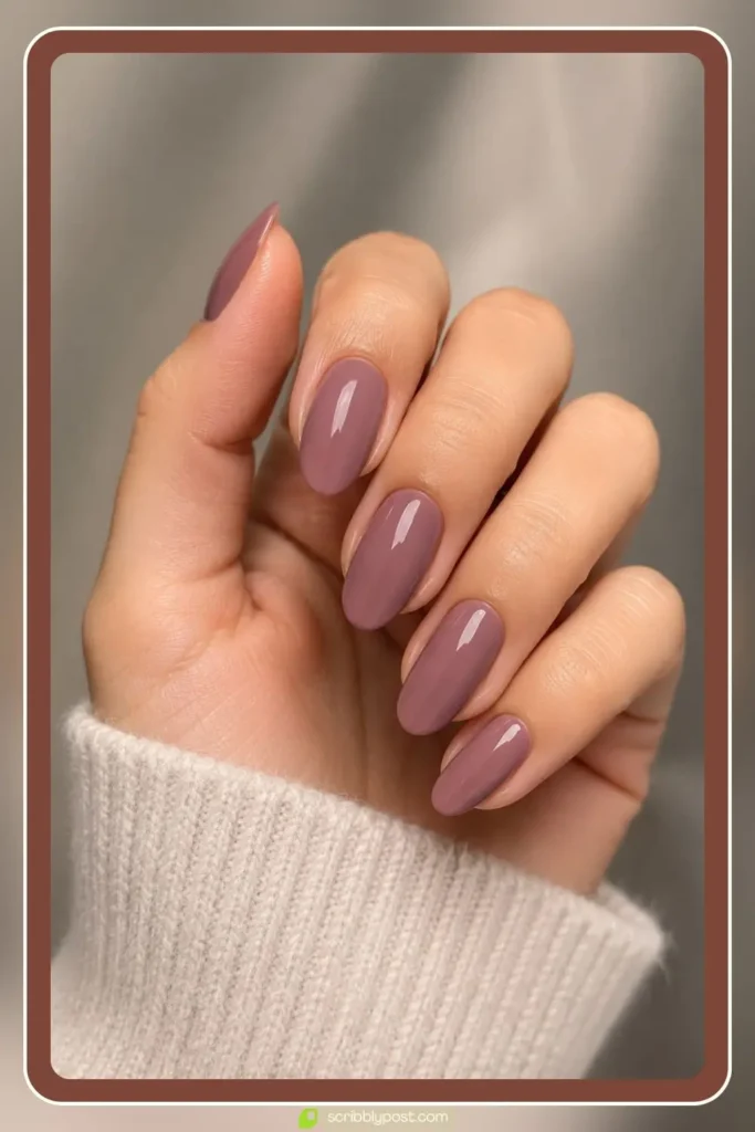 Classic Mauve Nails
