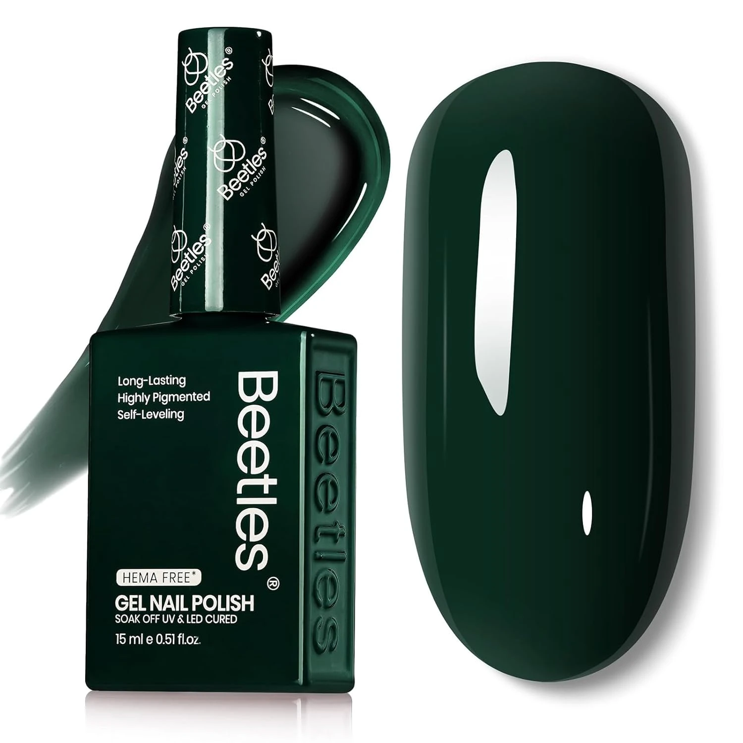 Dark Green Gel Nail Polish