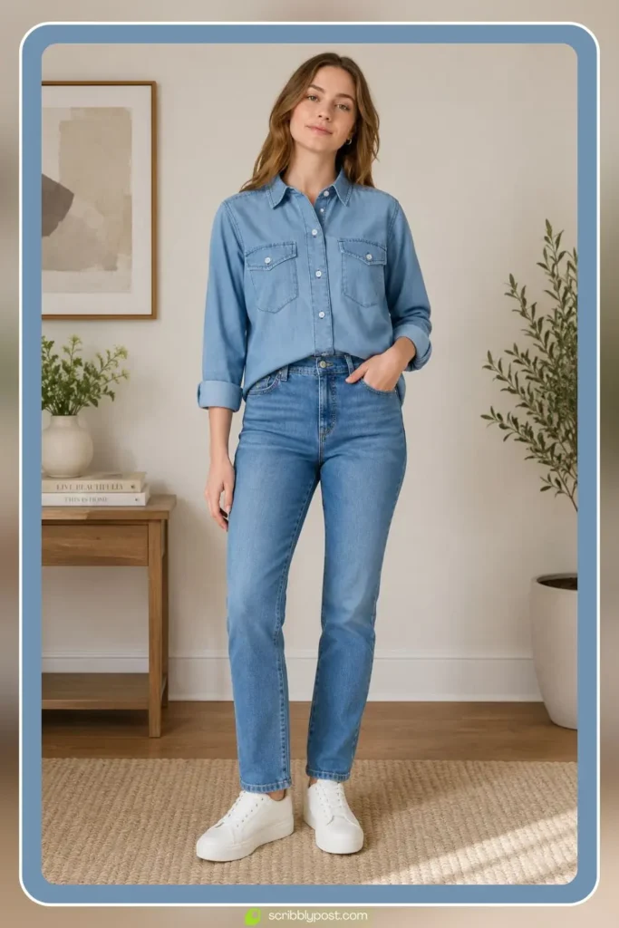Denim Shirt Outfit