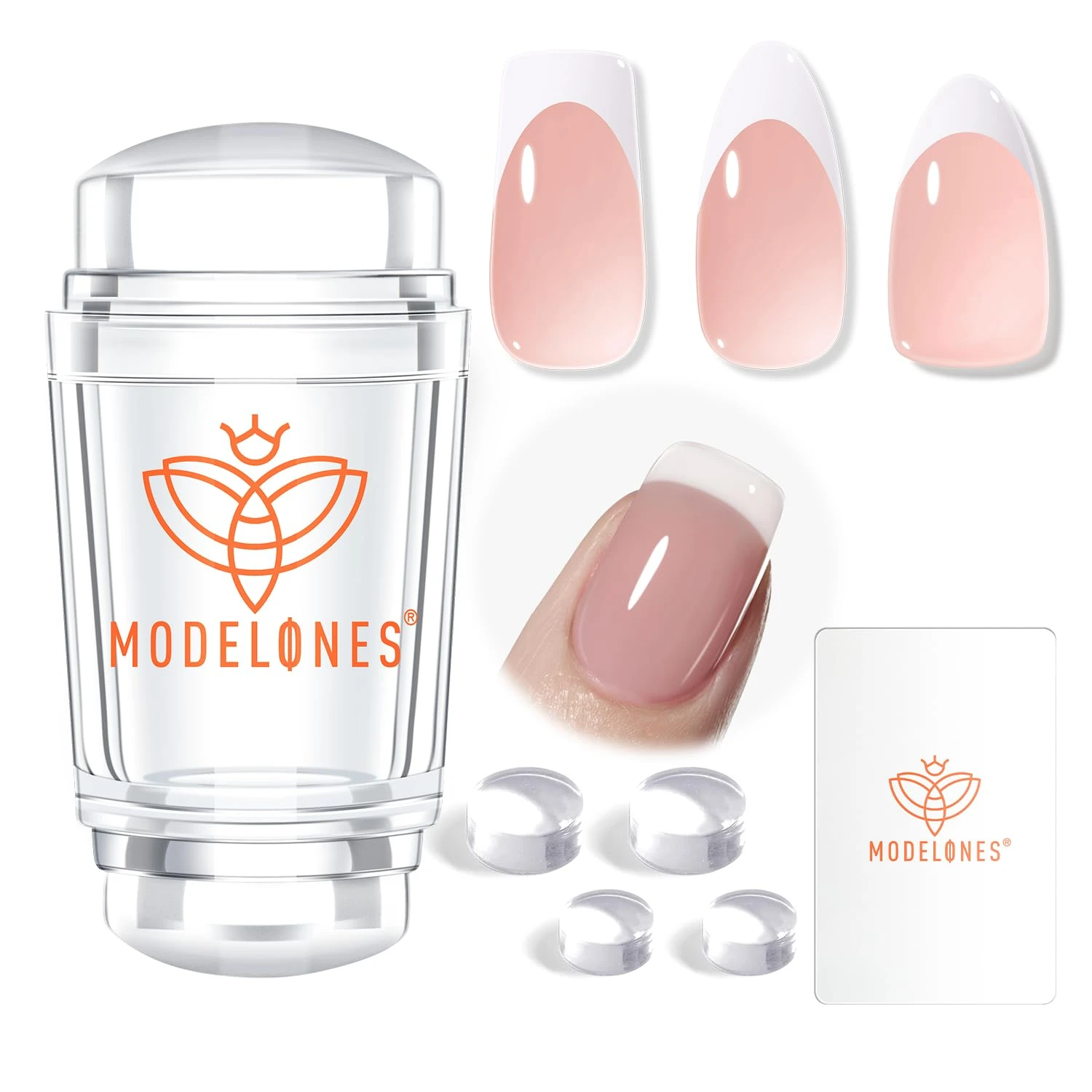 Floral nail art stamp kit for hot pink summer nail designs