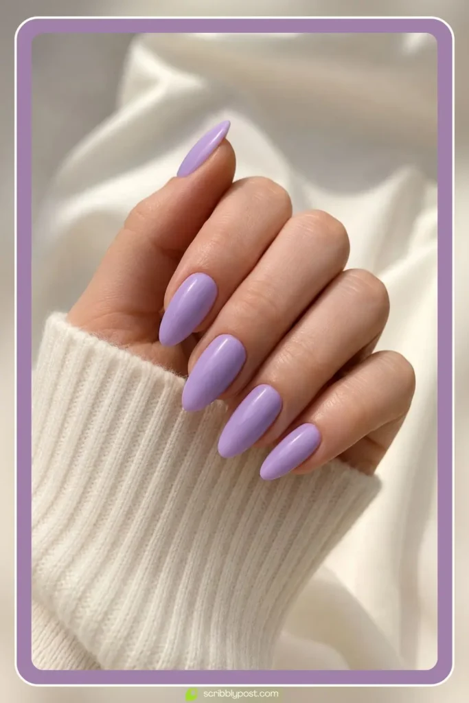 Lavender Almond Nails