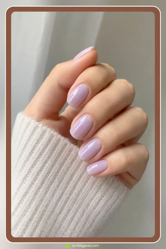 Lavender Milk Nails