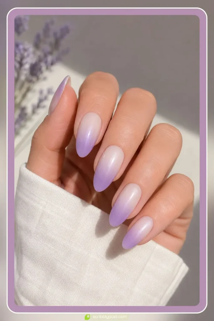 Lavender Ombre Nails
