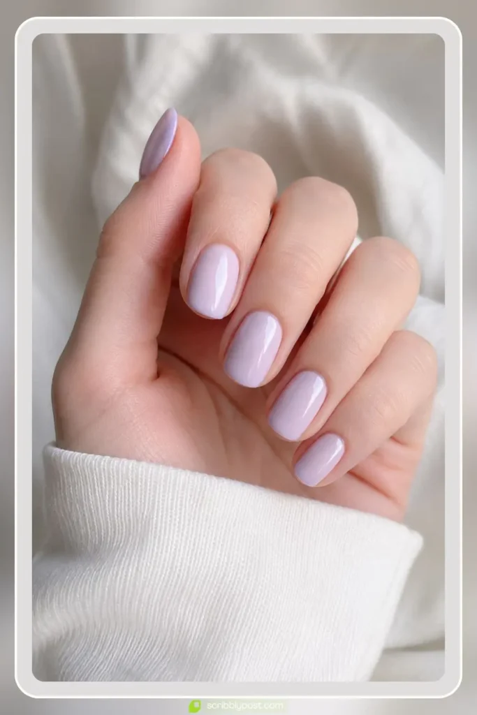 Light Lavender Nails