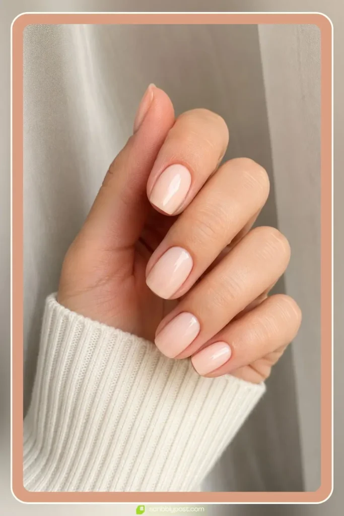 Light Peach Nails