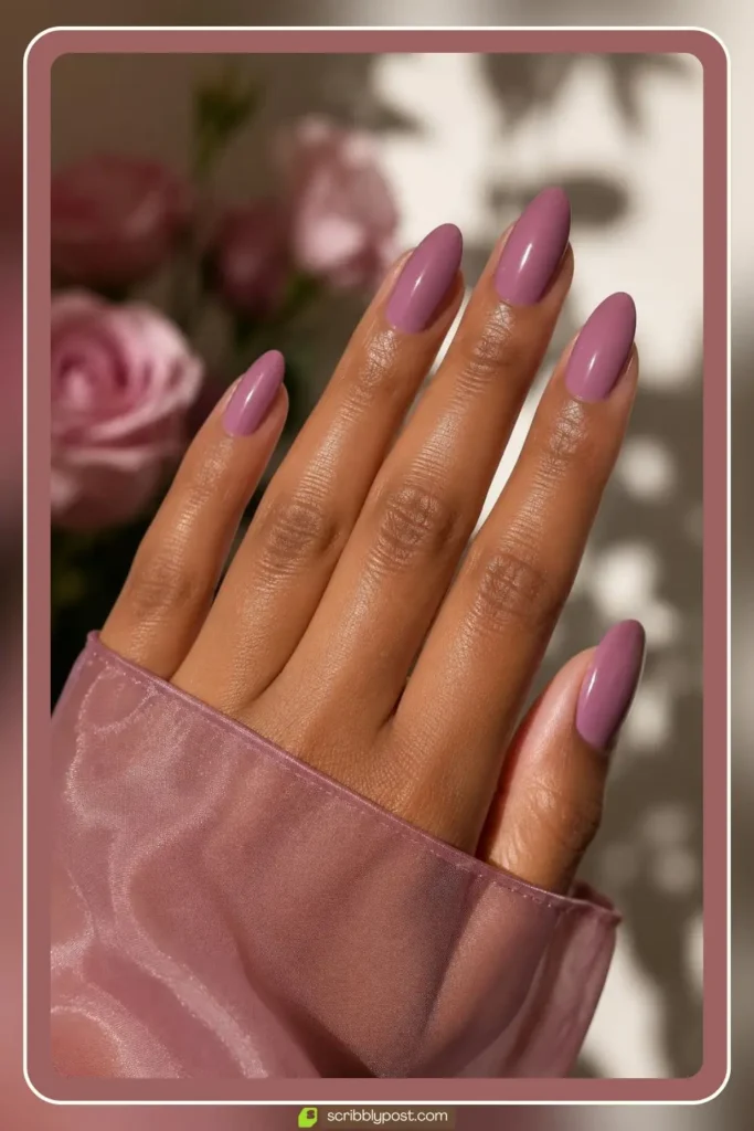 Mauve Pink Nails