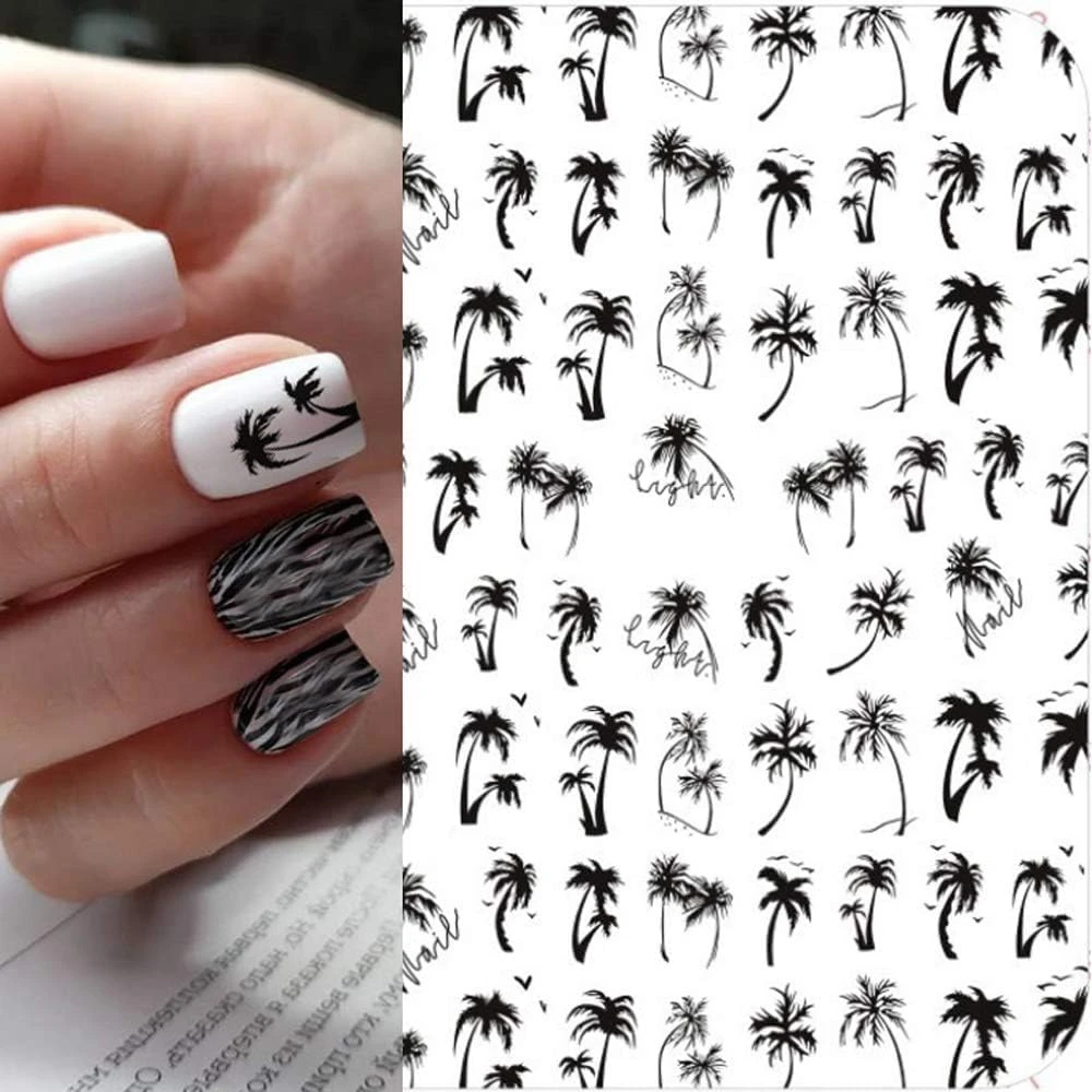 Palm Tree Nail Art Stickers