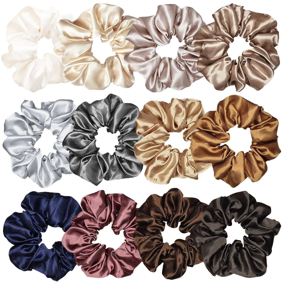 Silk Hair Scrunchie Set