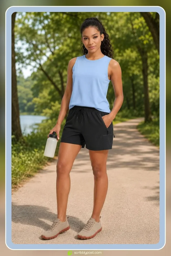 Summer Hiking Shorts Outfit