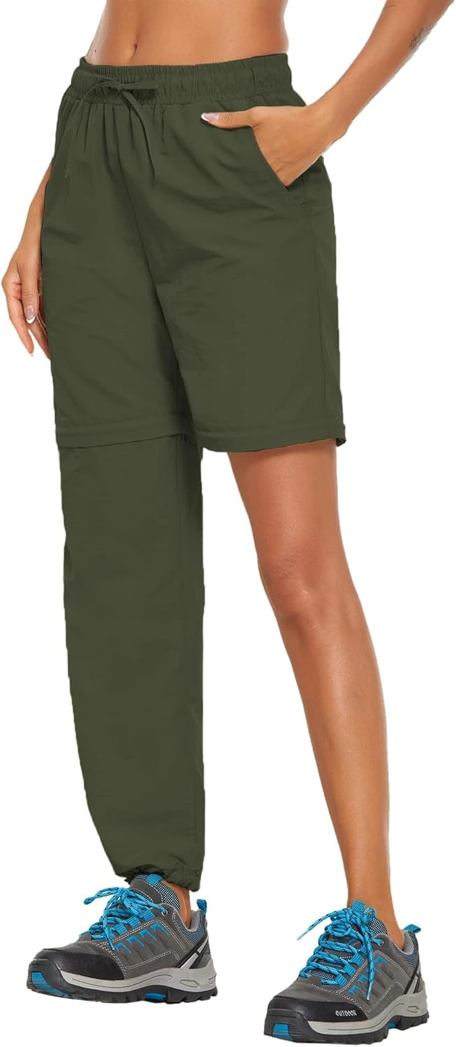 Convertible Hiking Pants Zip-Off To Shorts