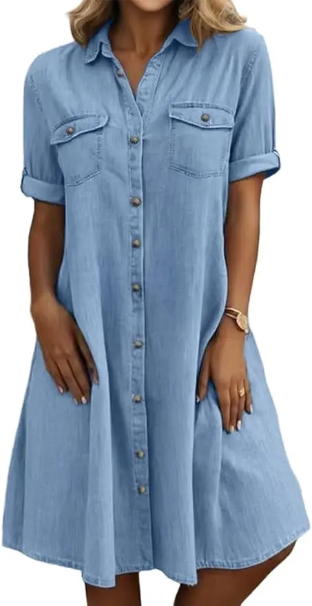 Denim Shirtdress