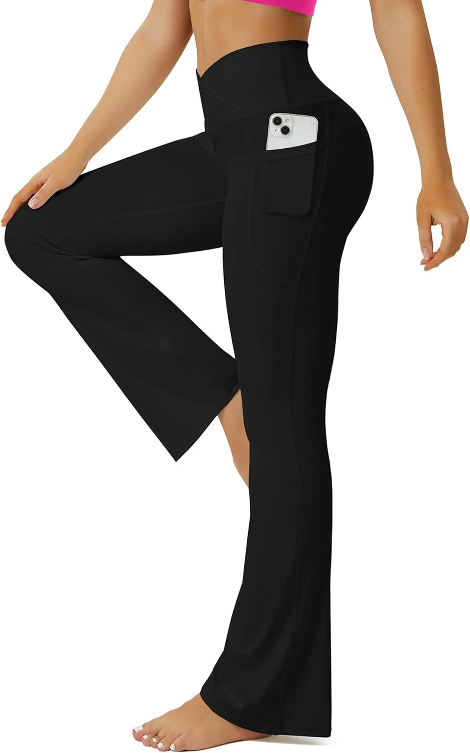 High-Rise Flare Legging Technical Stretch Fabric