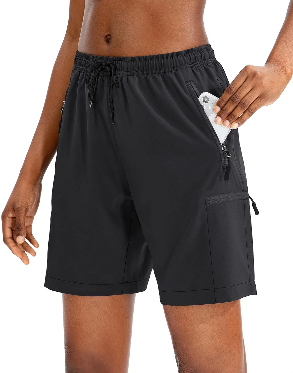 Quick-Dry Hiking Shorts Mid-Thigh Liner