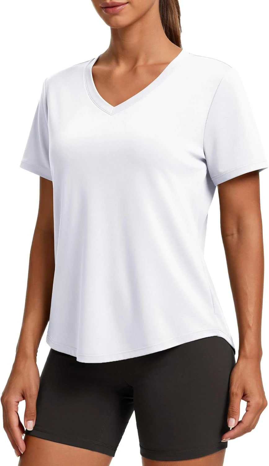 White Moisture-Wicking Athletic Top