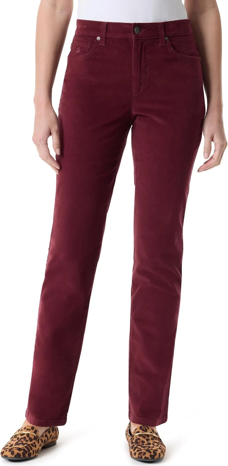 Corduroy Straight Leg Pants
