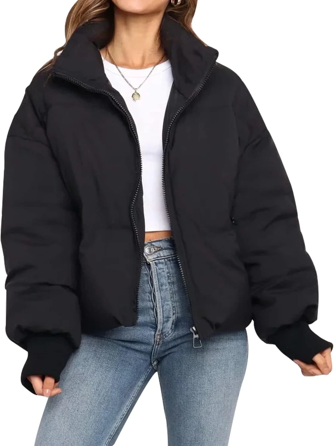 Cropped Puffer Jacket