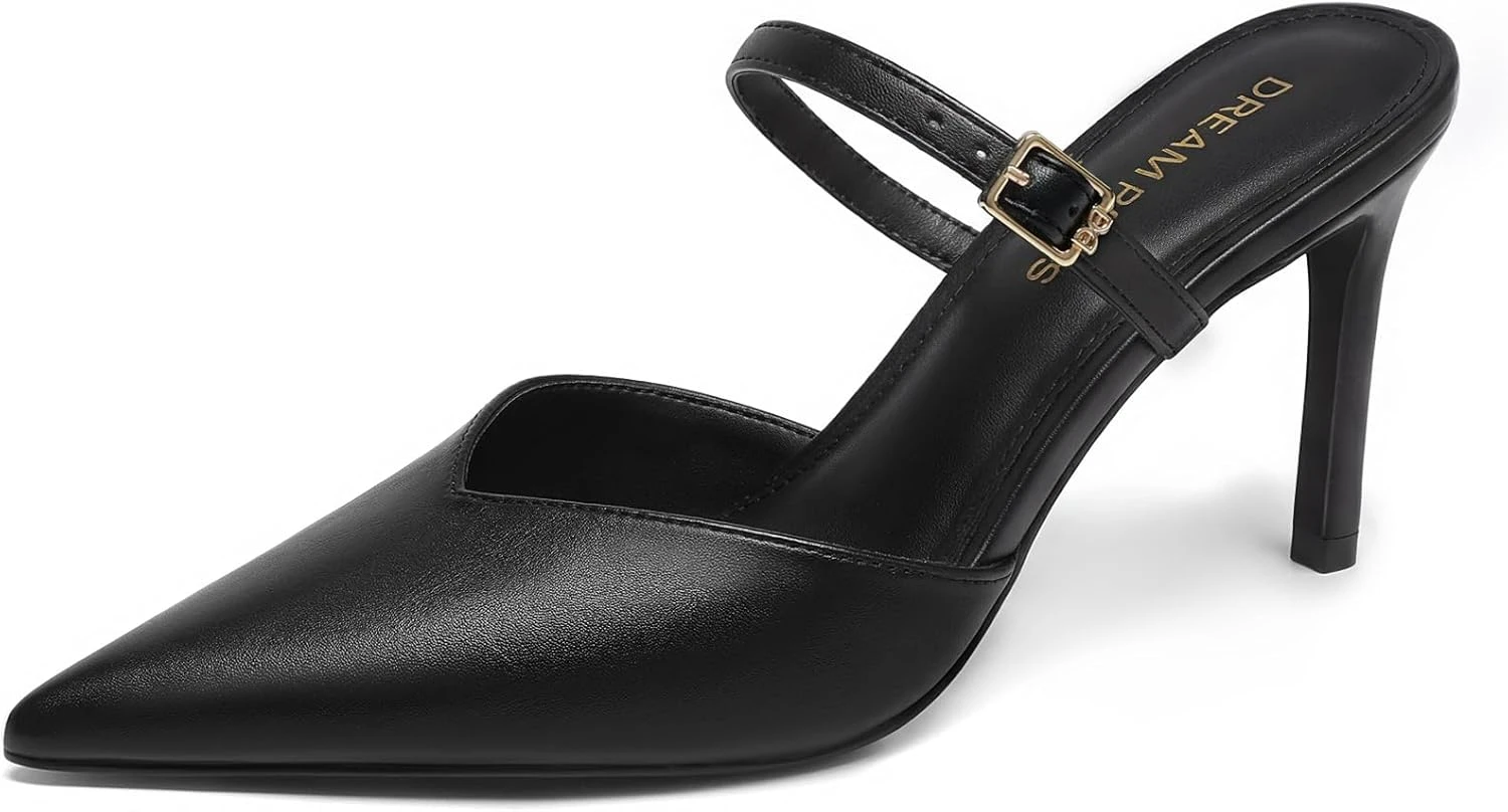 Pointed Toe Mule Heels