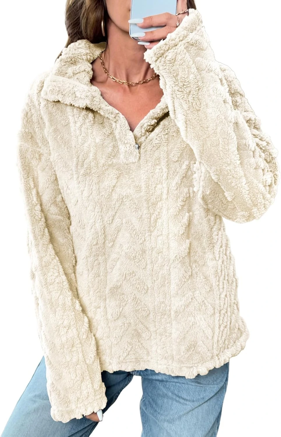 Sherpa Fleece Pullover