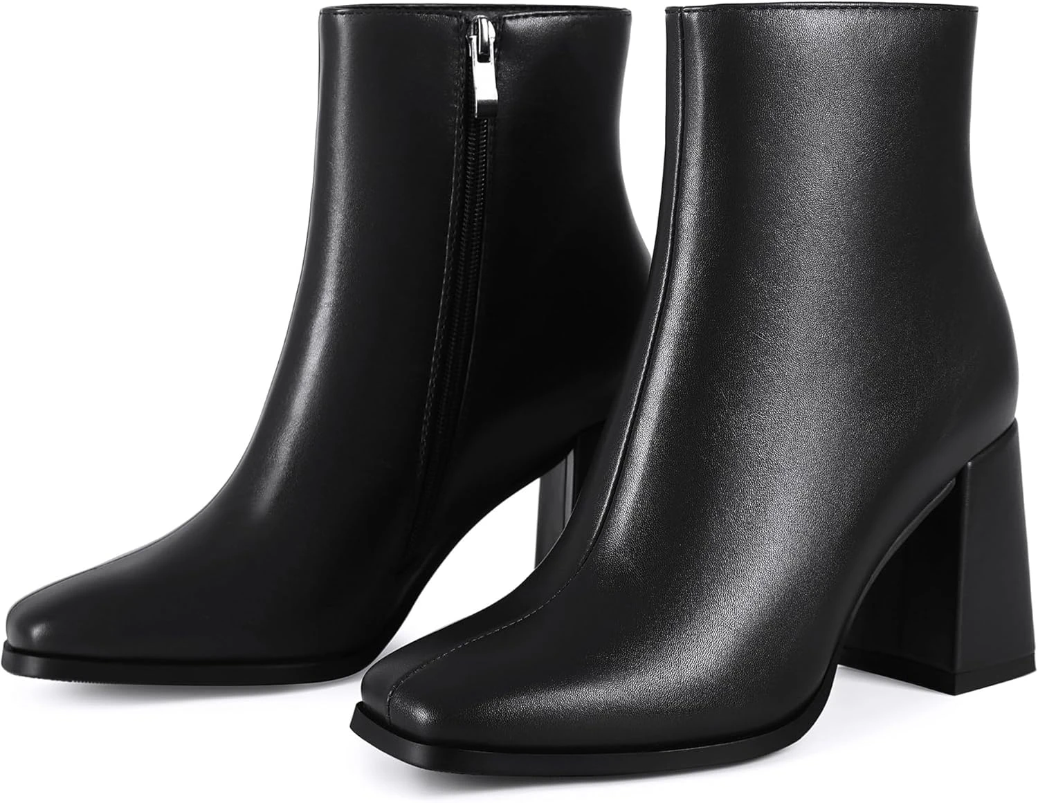 Square Toe Ankle Boots