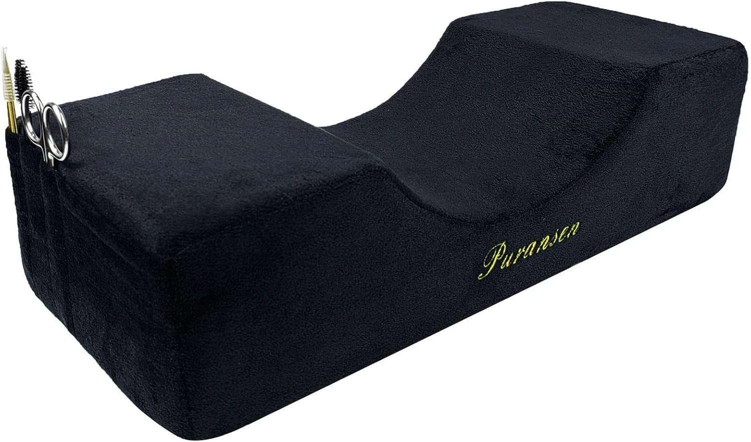 Lash friendly sleep pillow for protecting cat eye eyelash extensions