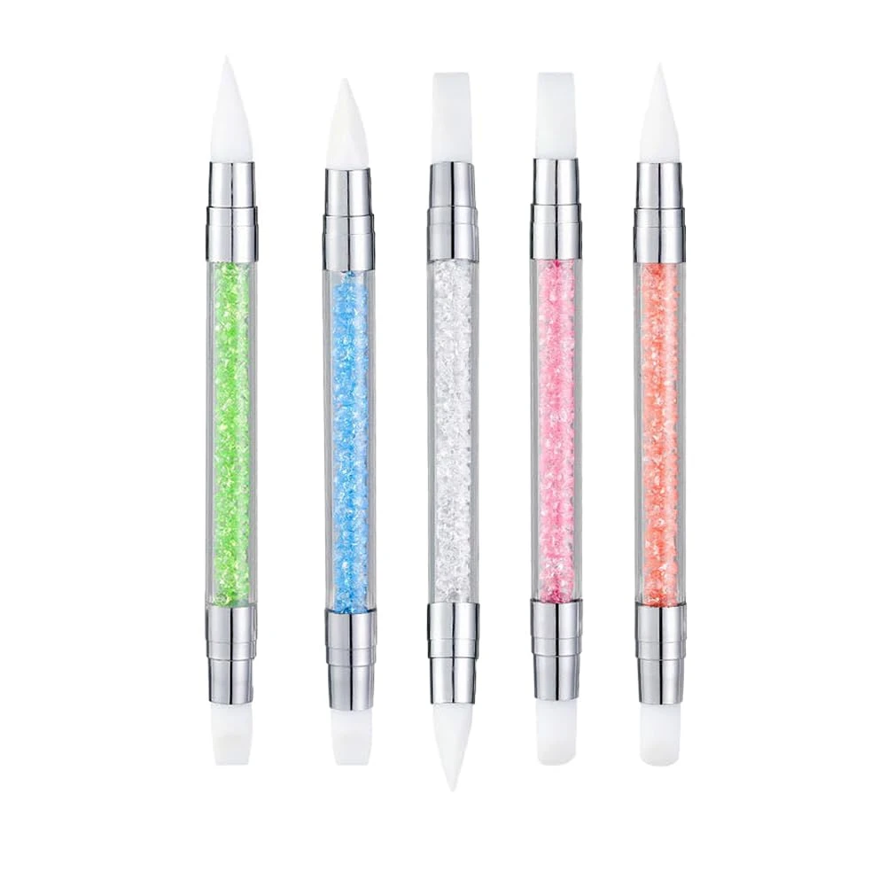 Marbling tool for mother of pearl nail art