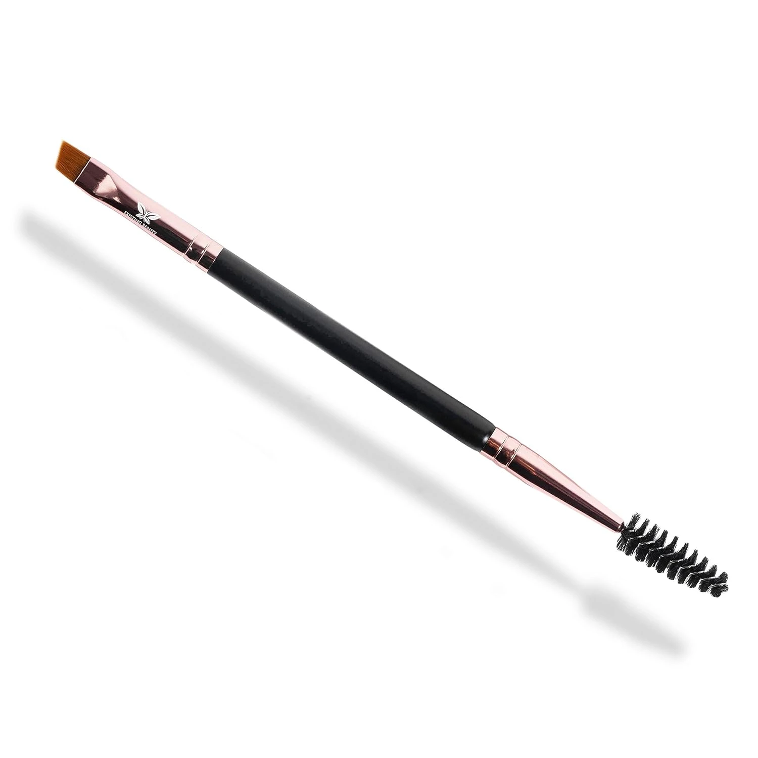 Dual sided lash brush for L curl lash extension grooming