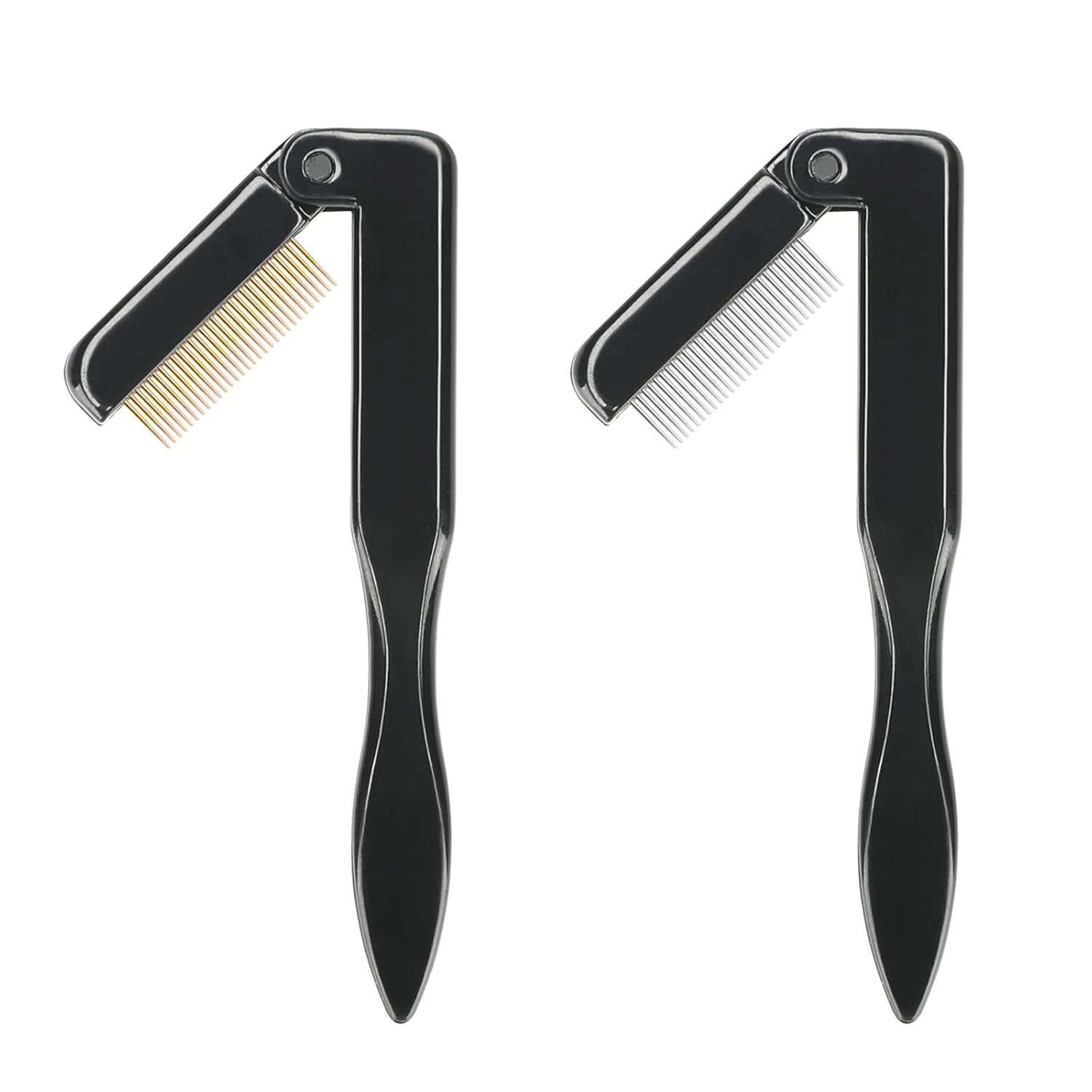 Metal fine tip lash comb for shaping anime lash extension clusters