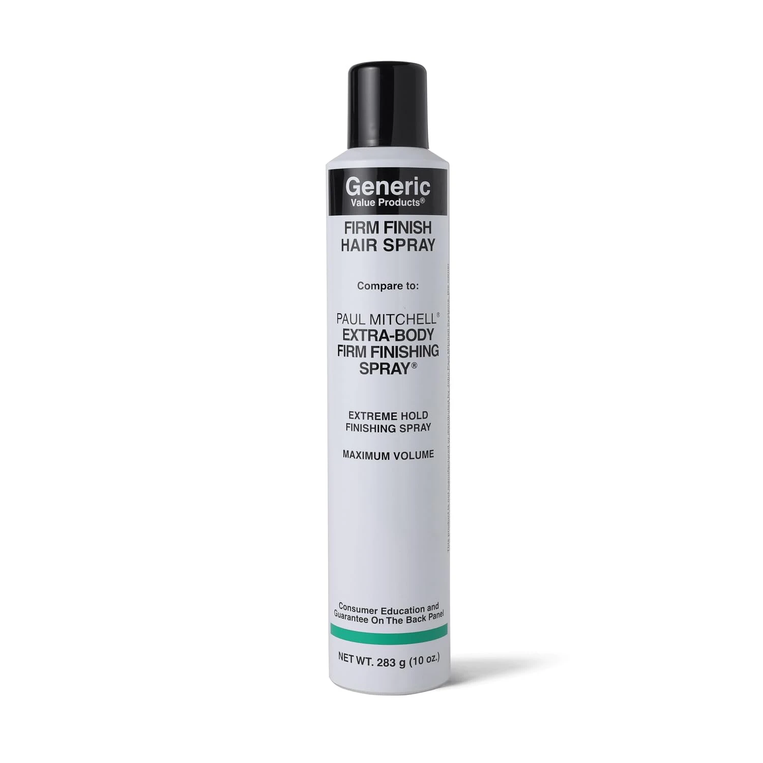 Firm hold finishing spray for maintaining a short stacked layered back