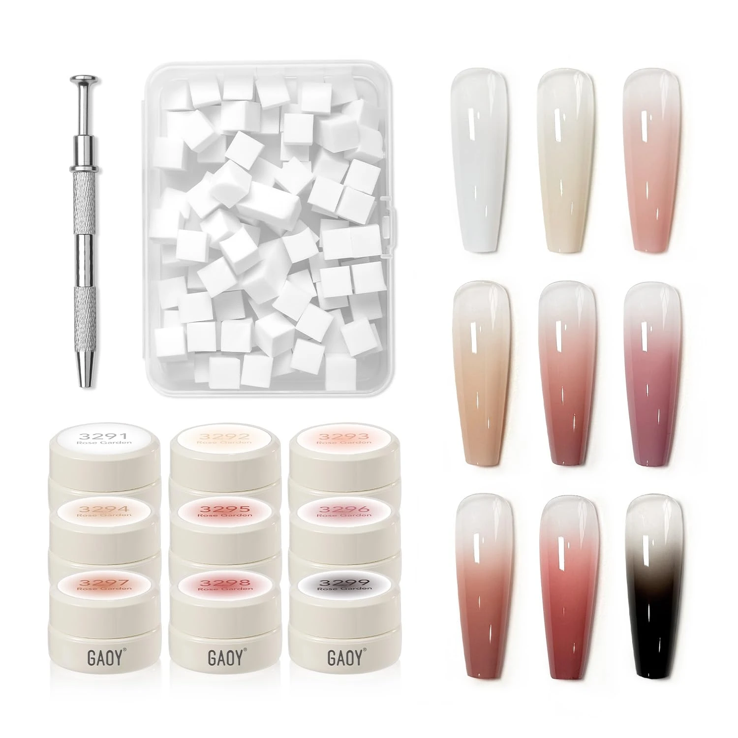 Gradient gel polish set for ombre gradient best nail designs
