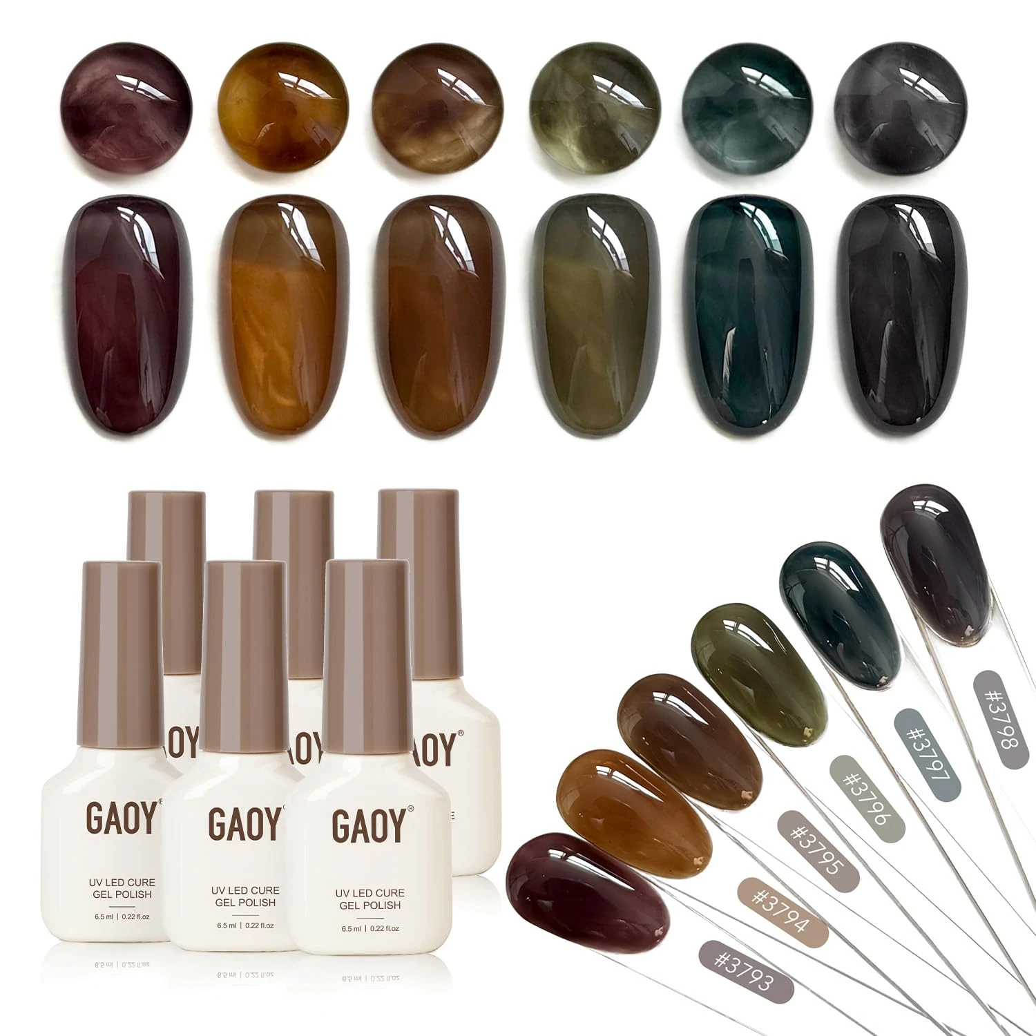 Jewel tone gel polish for date night glossy statement best nail designs