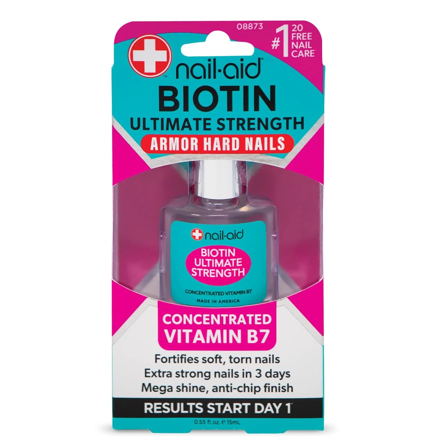 Keratin nail treatment polish for a buffed clean girl nail finish