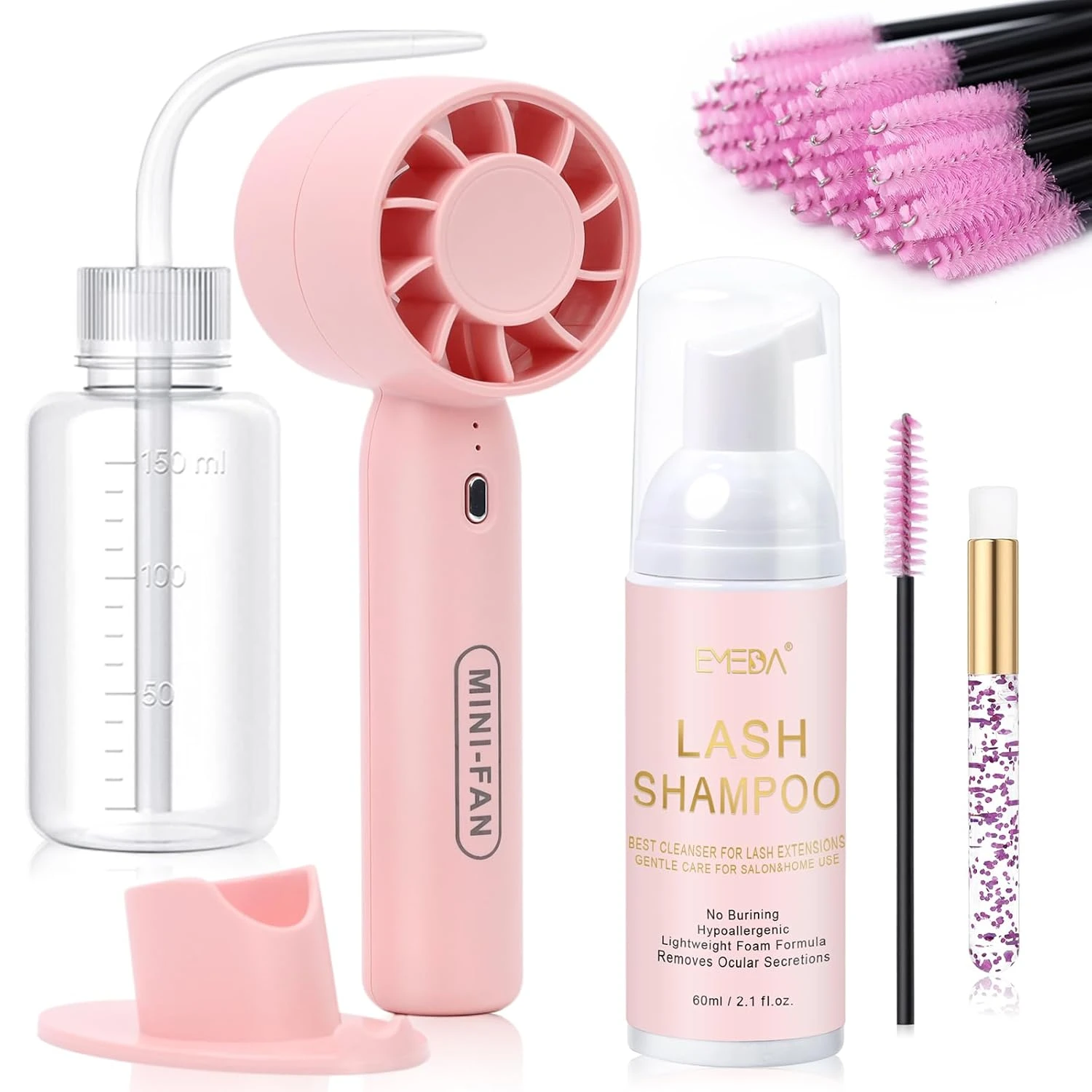 Lash aftercare kit for anime lash extension maintenance
