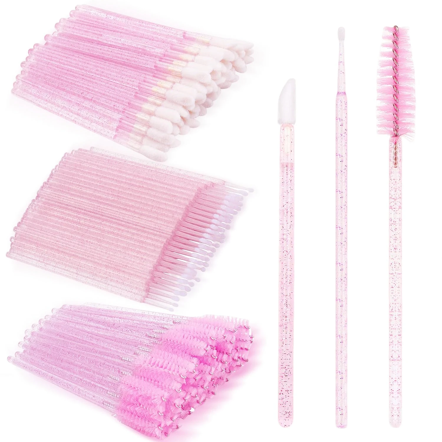 Lash brush set for grooming doll eye lash extensions