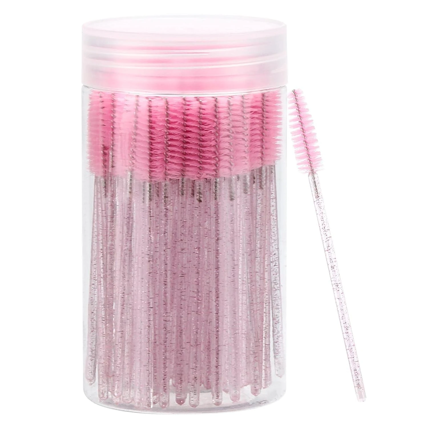 Clean mascara wand set for brushing volume eyelash extensions