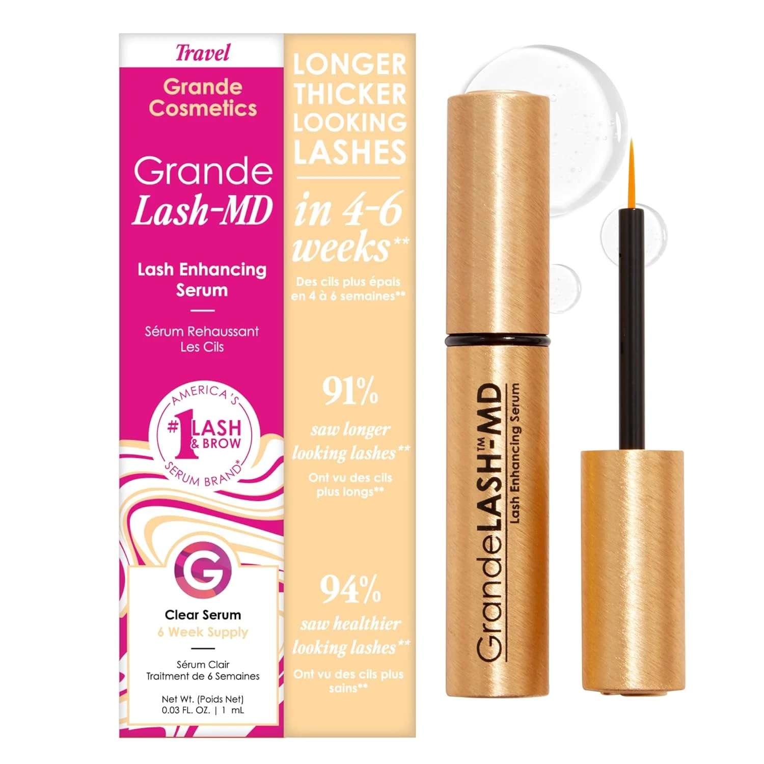 Lash serum for supporting natural lashes under L curl extensions